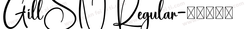 GillSN Regular字体转换